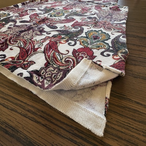 2 Piece Chicos 1/MED Artsy Multicolor Paisley Open Cardigan Duster Long Sleeves - Picture 6 of 8